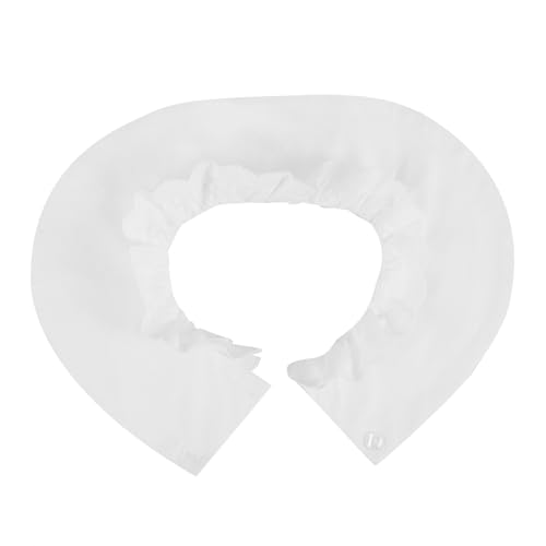 TEMPNAP Falscher Kragen Bluse Winter Hoher Kragen Gefälschter Kragen Teilbare Kunstkragen Spitzenausschnitt Stoff Abnehmbarer Kragen Abnehmbare Imitationskragen Hemdkragen Weißer von TEMPNAP