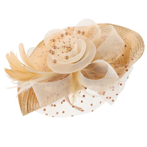 TEMPNAP Eleganter Fascinator Hut Für Handgefertigter Hochzeitskopfschmuck Mit Netzdesign Für Hochzeiten Teepartys Und Besondere Anlässe von TEMPNAP