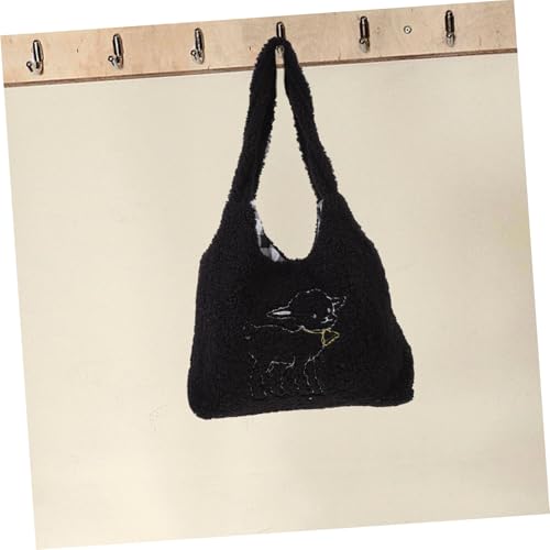 TEMPNAP Flauschige Kleine Umhängetasche Damen Große Kapazität Schultertasche Modisch Praktisch Geeignet für Mädchen Alltag Lipstick Handy Geldbörse von TEMPNAP