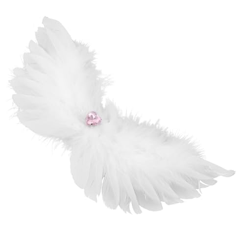 TEMPNAP Flügel Haarschmuck Flügel Haarnadel Dekorative Haarspangen Für Damen Haarspangen Clips Für Haare Ausgefallene Haarspangen Damen Haarnadeln Für Damen Styling Weiß Kupfer von TEMPNAP