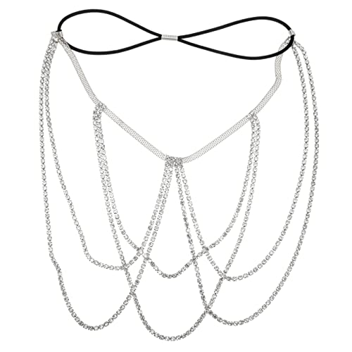 TEMPNAP Frauen Oberschenkelkette Mehrschichtig Elastischer Beinschmuck für Nachtclubs Bars Partys Schickes Design Leicht TEMPNAP Frauen Oberschenkelkette Mehrschichtig Elastischer Beinschmuck für Nachtclubs Bars Partys Schickes Design Leicht von TEMPNAP