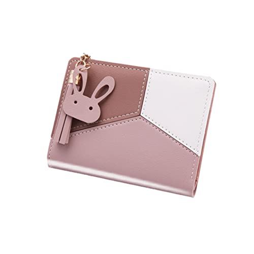 TEMPNAP Geldbörse Mit Reißverschluss Tragbare Geldbörse Aus Pu Quaste Kleine Für Damen Kurzer Halter Modische Mit Platz Für Karten Und Bargeld von TEMPNAP