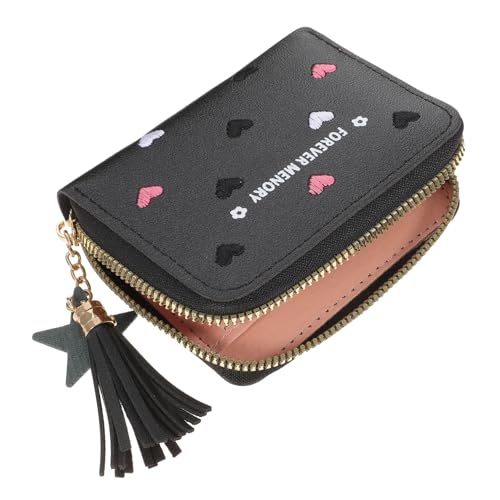 TEMPNAP Geldbörse Portemonnaie mit Münzfach Damen klein Brieftasche Frauen Handtaschen für Damen modern kreditkartenhalter Credit Card Holder Karten Schutzhülle Karten PU-Brieftasche Black TEMPNAP Geldbörse Portemonnaie mit Münzfach Damen klein Brieftasche Frauen Handtaschen für Damen modern kreditkartenhalter Credit Card Holder Karten Schutzhülle Karten PU-Brieftasche Black von TEMPNAP