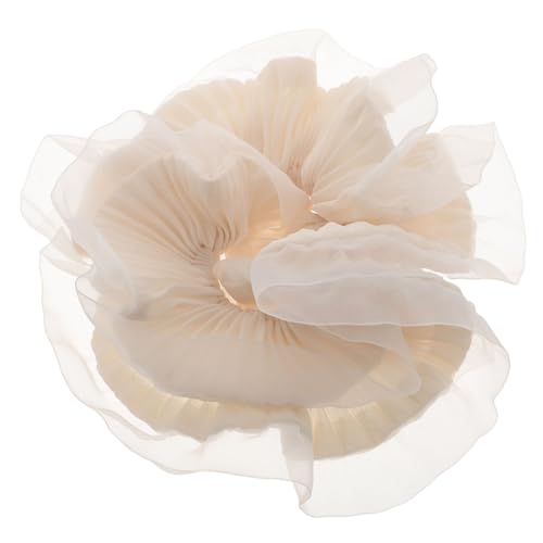 TEMPNAP Chiffon Haargummis Für Frauen Übergroße Pferdeschwanzhalter Aus Organza Elegantes Haarschmuck Satz Für Hochzeiten Tragbar Und Vielseitig Sanfter Halt Haarschäden von TEMPNAP