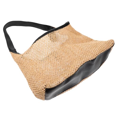 TEMPNAP Leichte Woven Schultertasche für Damen Gewebte Strandtasche Praktische Tote Bag für Alltag und Strand für Outdoor-aktivitäten und Shopping Geschenkoption von TEMPNAP