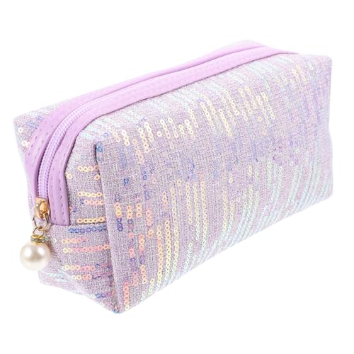 TEMPNAP Kosmetiktasche Glitzer Pailletten Reise Kulturbeutel Organizer Tragbare Schminktasche Für Damen Süße Make up Tasche Für Reisen Und Alltag Praktische Reißverschlusstasche in von TEMPNAP