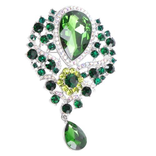 TEMPNAP Glitzernde Brosche Legierung mit und Strass Dekorative Anstecknadel für Kleidung Schals und Taschen B von TEMPNAP