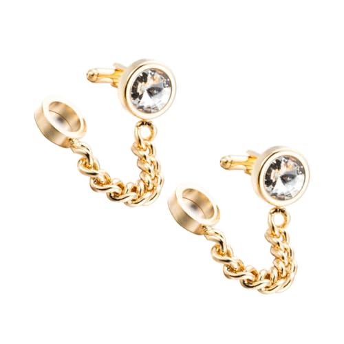 TEMPNAP Goldene Manschettenknöpfe für Herren Krawattennadel mit Feinem Handwerk für Hemden und Anzüge Hochwertiger Langlebiger Manschettenknöpfe von TEMPNAP