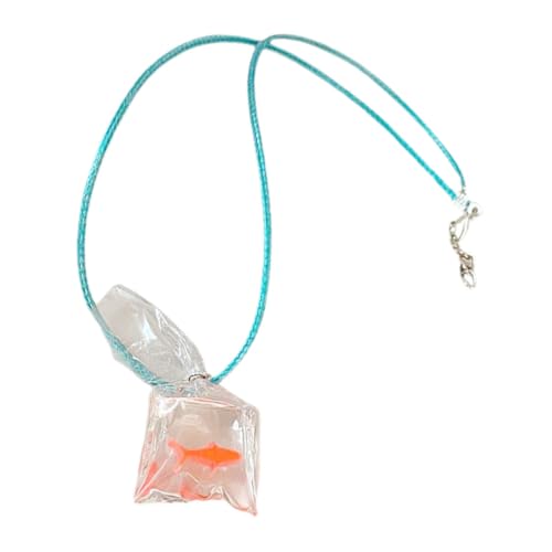 TEMPNAP Goldfisch Anhänger Halskette für Frauen Ästhetische Goldene Schmuckkette für Alltagslook und Besondere Anlässe Perfektes für Jugendliche und von TEMPNAP