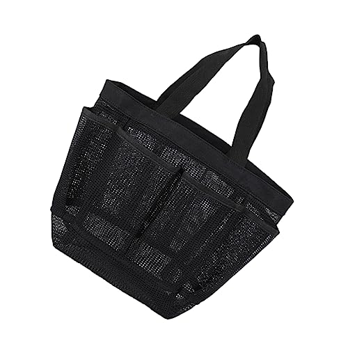 TEMPNAP Große Mesh Strandtasche Tragbare Netztasche Vielseitige Aufbewahrungstasche für Damen Faltbar Reißverschluss für Strand Urlaub Reisen von TEMPNAP