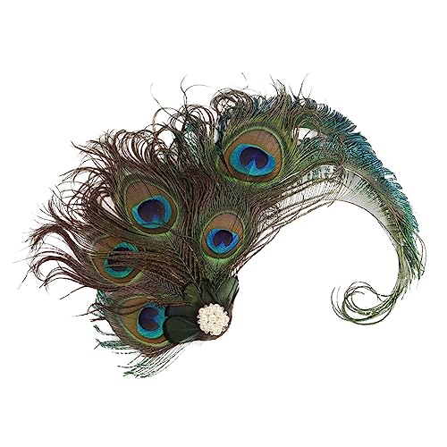 TEMPNAP Fascinator Haarclip 1920 Stück Jahre Damen Vintage Flapper Haarspange Aus Stoff Dekorativer Haarschmuck Für Hochzeiten Partys Und Teepartys Leicht Und Elegant Mit Einzigartigem von TEMPNAP