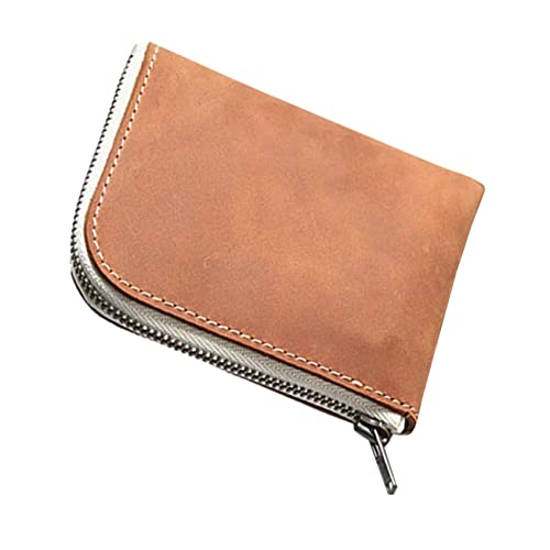 TEMPNAP Kleine Geldbörse Für Männer Aus Echtem Material Karten-Organizer Mit Kartenschutz Münztasche Fürtragen Bankkartenhalter Mit Stilvollem Design von TEMPNAP