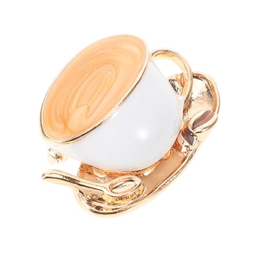 TEMPNAP Kaffeetasse Form Brosche Vintage Dekorative Brosche für Kleidung Wiederverwendbar und Sicher für Partys Geburtstage und Täglichen Gebrauch von TEMPNAP