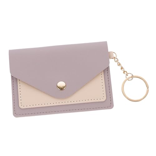 TEMPNAP Leder-münzgeldbörse Mit Schlüsselanhänger Und Fächern Tragbare Kleine Geldbörse Für Damen Praktische Aufbewahrung Für Kleingeld Und Münzen Für Alltag Und Ausflüge von TEMPNAP