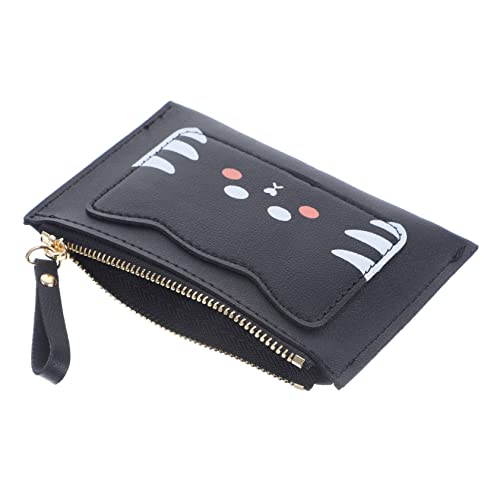 TEMPNAP Pu- Geldbörse Für Multifunktionale Kartenetui Mit Reißverschluss Für Shopping Und Alltag Niedliches Katzenmotiv von TEMPNAP