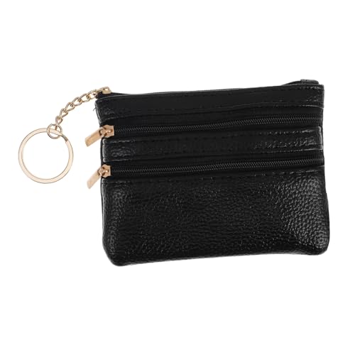 TEMPNAP Kompakte Damen Geldbörse PU Multifunktionale Brieftasche mit Schlüsselhalter Kleines Portemonnaie für Karten Praktische Geldtasche von TEMPNAP
