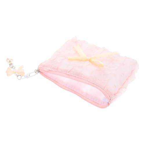 TEMPNAP Kosmetiktasche Mit Schleife Für Damen Polyester Reisetasche Für Make-up Und Hautpflege Geräumiger Kosmetikorganizer Für Täglichen Gebrauch Und Reisen von TEMPNAP