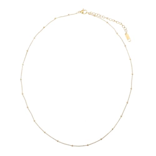TEMPNAP Kurze Halskette für Damen Perlen Choker Vielseitig Kombinierbar Minimalistisches Design für Looks für Verschiedene Anlässe von TEMPNAP