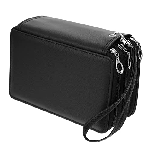 TEMPNAP Lagiges Pu Federmäppchen Mit Großem Fassungsvermögen Vielseitiger Stifte Organizer Für Schule College Und Büro Leicht Zu Transportieren Für Schüler Und Erwachsene von TEMPNAP