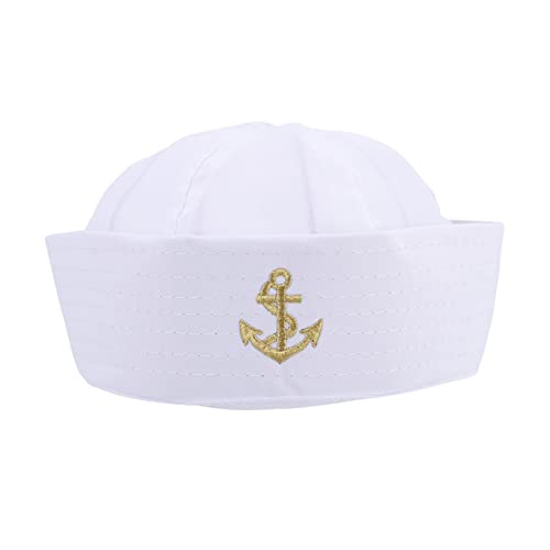 TEMPNAP Matrosenmütze für Erwachsene Kostümzubehör für Theateraufführungen Vintage Seemannshut für Cosplay und Nautische Partys von TEMPNAP