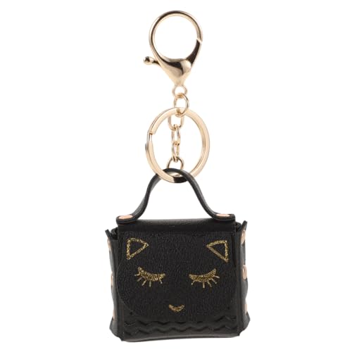 TEMPNAP Mini Katzen Münzbeutel mit Schlüsselring Cartoon Katze Schlüsselanhänger Multifunktionale Kleine Geldbörse Leicht und Kompakt für Mädchen Niedliches von TEMPNAP