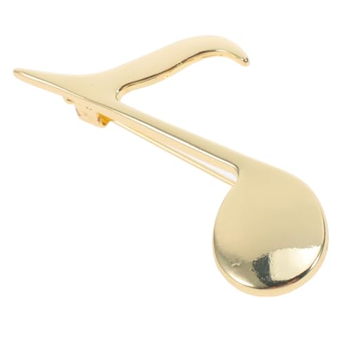 TEMPNAP Minimalistische Musiknoten Brosche Vergoldete Anstecknadel für Damen und Herren Zinklegierung Flexible Anwendung für Kleidung Taschen und Hüte von TEMPNAP