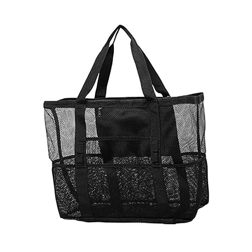 TEMPNAP Netz-Strandtasche Aus Polyester Große Kapazität Tragbar Für Strand Schwimmen Camping Und Outdoor-aktivitäten Als Spielzeug Für Schreibwaren Geeignet Platz Für Duschflaschen Und von TEMPNAP