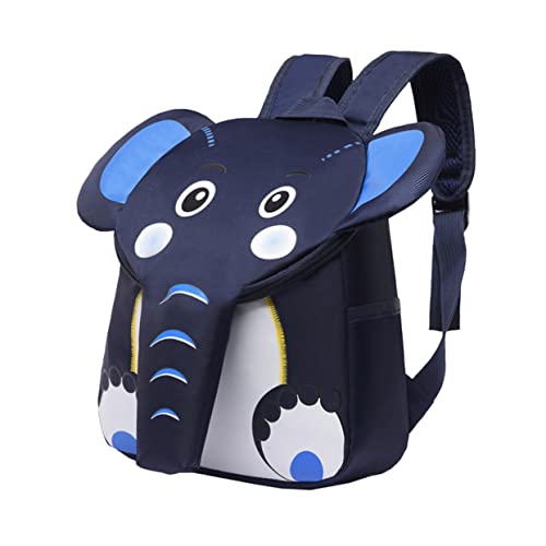 TEMPNAP Niedlicher Elefanten-Motiv Kinder Rucksack Aus Leichtem Canvas Personalisierter Schultasche Für Junge Mädchen Mit Verstellbaren Riemen Für Wandern Und Reisen Platz Für Bücher Und d von TEMPNAP