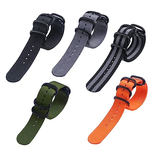 TEMPNAP Nylon Uhrenarmband Mit Ringen Verstellbar Maschinenwaschbar Und Langlebig Für Herren Und Damen Mit Edelstahl-schnalle Und Einfachem Installationswerkzeug von TEMPNAP