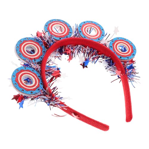 TEMPNAP Patriotisches Haarband Für Unabhängigkeitstag Rotes Weißes Und Blaues Sternen- Wiederverwendbares Festival-accessoire Für Partys Und Feiern Komfortables Und Einzigartiges von TEMPNAP
