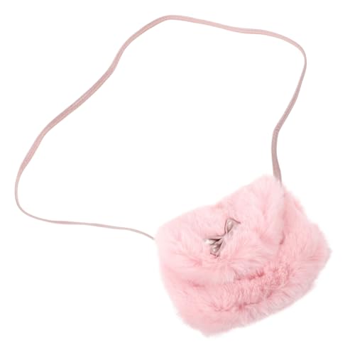 TEMPNAP Pelzige Umhängetasche Für Kleine Mädchen Süße Tasche Zum Umhängen Platz Für Handy Und Schlüssel Robust Und Reißfest Für Alltag Und Reisen Als Schultertasche Oder Strandtasche Nutzb von TEMPNAP