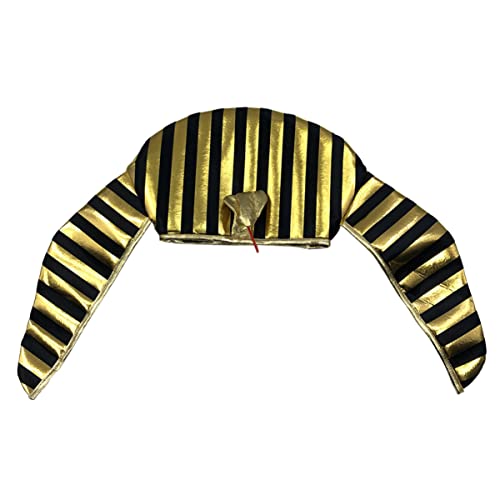 TEMPNAP Pharaonenhut für Erwachsene Ägyptischer für Halloween Kostüm Accessoire für Maskerade und Festliche Anlässe für Cosplay und Events von TEMPNAP