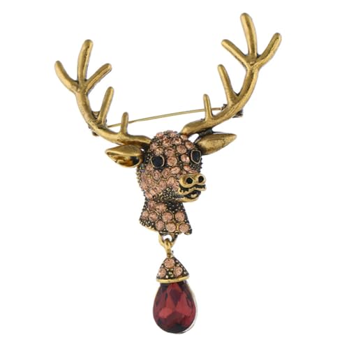 TEMPNAP Elch-brosche Retro Tier Anstecknadel Vintage Kleidung Abzeichen Robustes Design Für Schal Und Hut Langlebig Und Sicher Im Täglichen Gebrauch von TEMPNAP