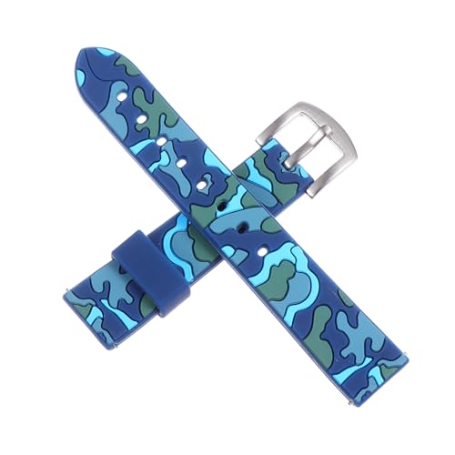 TEMPNAP Silikon Uhrenarmband Camouflage Stylisches Ersatzarmband Kompatibel für Samsung Pro Komfortables Atmungsaktives Armband Einfach Austauschbar von TEMPNAP