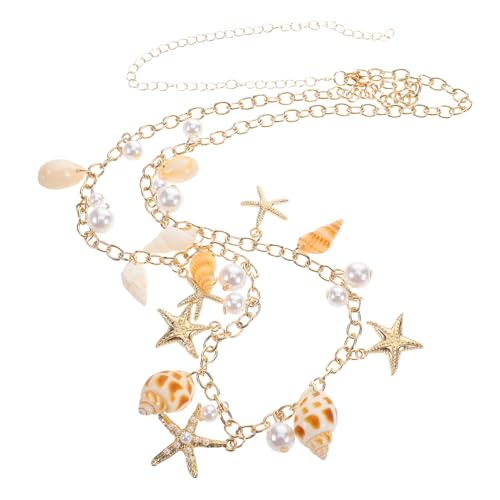 TEMPNAP Strand-hüftkette Mit Und Kunstperlen Verstellbarer Bauch-körperkettenschmuck Für Damen Sommer-hüftgürtel Aus Zinklegierung Und Kunststoff von TEMPNAP