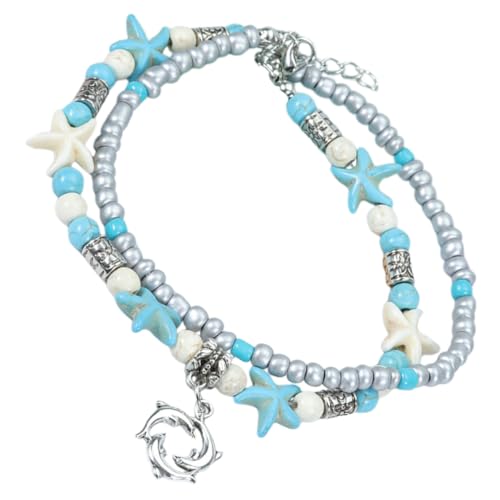 TEMPNAP Strand Fußkette für Damen Verstellbares Meeres Fußkettchen für Strand Urlaub und Besondere Anlässe Schmuck für Frauen von TEMPNAP
