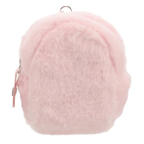 TEMPNAP Kleine Plüsch Geldbörse Mit Schlüsselanhänger Süße Vielseitige Aufbewahrung Für Münzen Kopfhörer Und Schlüssel Tasche Für Mädchen von TEMPNAP