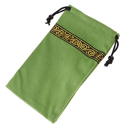 TEMPNAP Tarot Karten Aufbewahrungstasche aus Samt mit Kordelzug Tragbare Tarot Kartenbeutel für Anfänger und Enthusiasten für Spielkarten und Zubehör Elegante Grüne Farbe TEMPNAP Tarot Karten Aufbewahrungstasche aus Samt mit Kordelzug Tragbare Tarot Kartenbeutel für Anfänger und Enthusiasten für Spielkarten und Zubehör Elegante Grüne Farbe von TEMPNAP