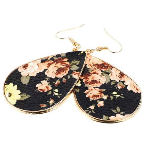 TEMPNAP Teardrop Ohrhänger Damen Baumelnd Modisch Acrylohrringe Vergoldet Elegant Sommer Schmuck Für Teen Mädchen Party Alltag von TEMPNAP