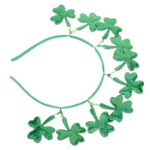 TEMPNAP Titel Shamrock Haarband Für Patrick Day Grünes Partyaccessoire Stilvolles Irisches Haarband Bequemes Material Für Damen Und Mädchen Für Karneval Und Feste von TEMPNAP