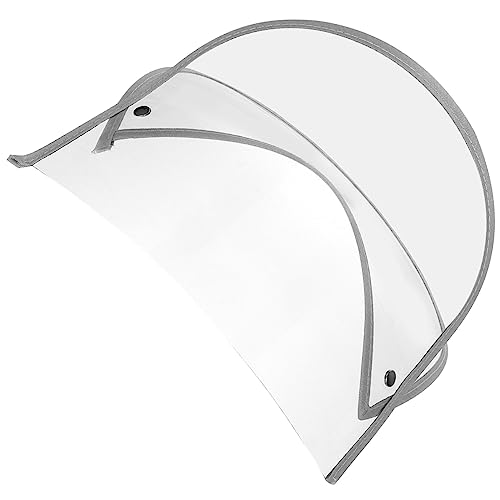 TEMPNAP Transparente Hutkrempe mit Gesichtsschutz Abnehmbarer Regenkappen Schutz für Optimalen Wetterschutz Geeignet für Regenjacken und Outdoor Aktivitäten von TEMPNAP