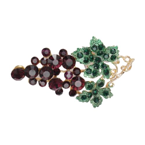 TEMPNAP Traubenbrosche für Frauen Hochwertiges Zubehör für Kleidung Jacken und Anzüge Langlebig und Glamourös mit Funkelnden Strasssteinen für Besondere Anlässe von TEMPNAP