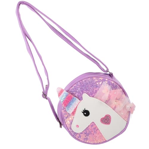 TEMPNAP Einhorn Umhängetasche Pailletten Handtasche Für Kleine Mädchen Junge Mädchen Schultertasche Aus Polyester Und von TEMPNAP