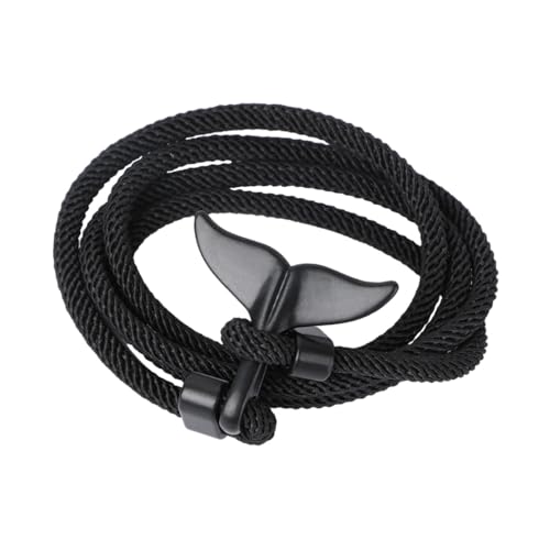 TEMPNAP Verstellbares Armband mit Nautischem Walflossen Anhänger Unisex Kreatives Segelseil für Alltag Party und an Freundin oder Freund TEMPNAP Verstellbares Armband mit Nautischem Walflossen Anhänger Unisex Kreatives Segelseil für Alltag Party und an Freundin oder Freund von TEMPNAP