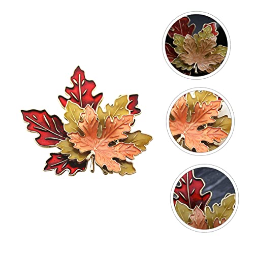 TEMPNAP Vintage Ahornblatt Brosche Anstecknadel für Damen Modisches Accessoire für Partys und Alltag Kreatives Design für Kleider Taschen und Mäntel Perfektes für Weihnachten und von TEMPNAP