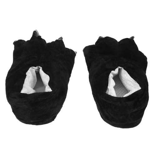 TEMPNAP Warme Hausschuhe Damen Baumwolle Niedliche Cartoon krallen design Rutschfest Gemütliche Indoor Slipper für Herbst und Winter für Party und Alltag von TEMPNAP