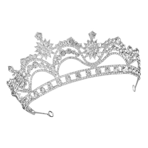 TEMPNAP Wasserstrahl Krone Haarschmuck Damen Braut Tiara mit Funkelnden Strasssteinen Elegantes Stirnband für Hochzeiten Geburtstagsfeiern und Festliche Anlässe von TEMPNAP