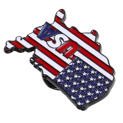 TEMPNAP of July Usa Flagge Brosche Für Frauen Emaille Pin Für Unabhängigkeitstag Memorial Day Dekoration Vielseitiges Accessoire Für Kleidung Hüte Und Taschen von TEMPNAP