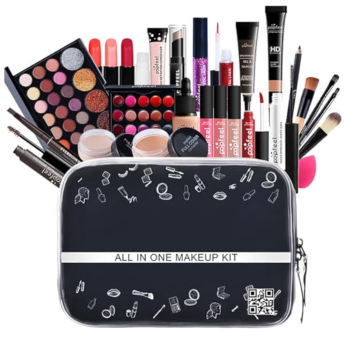 TEMU-SC 27 STK All In One Makeup Kit, Make up set für frauen, Makeup set damen, COSMETICS Beauty Box TEMU-SC 27 STK All In One Makeup Kit, Make up set für frauen, Makeup set damen, COSMETICS Beauty Box von TEMU-SC