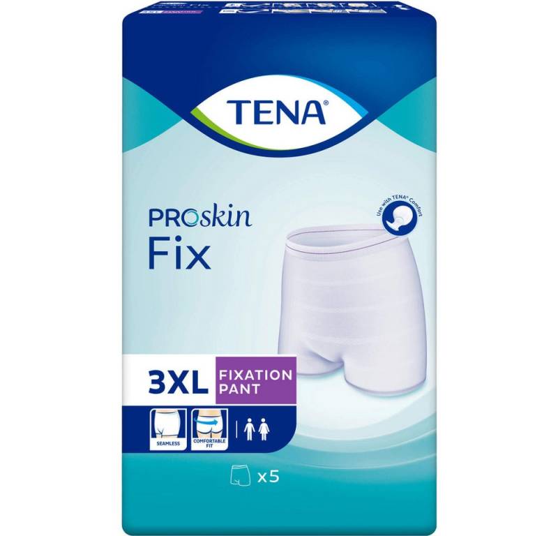 TENA Inkontinenzboxer Fix XXXL Fixierhosen (Spar-Set, 5-St., aufsaugend) wiederverwendbare, besonders groß geschnittene Fixierhose von TENA